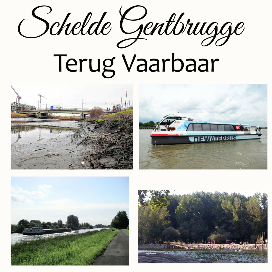 Schelde Gentbrugge ,zeeroute