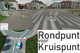Rondpunt voor Kruispunt -  Kruispunt aanpassen - Fr Burvenichstr/ L tertzweillaan/ R rinskopflaan / Kliniekstr